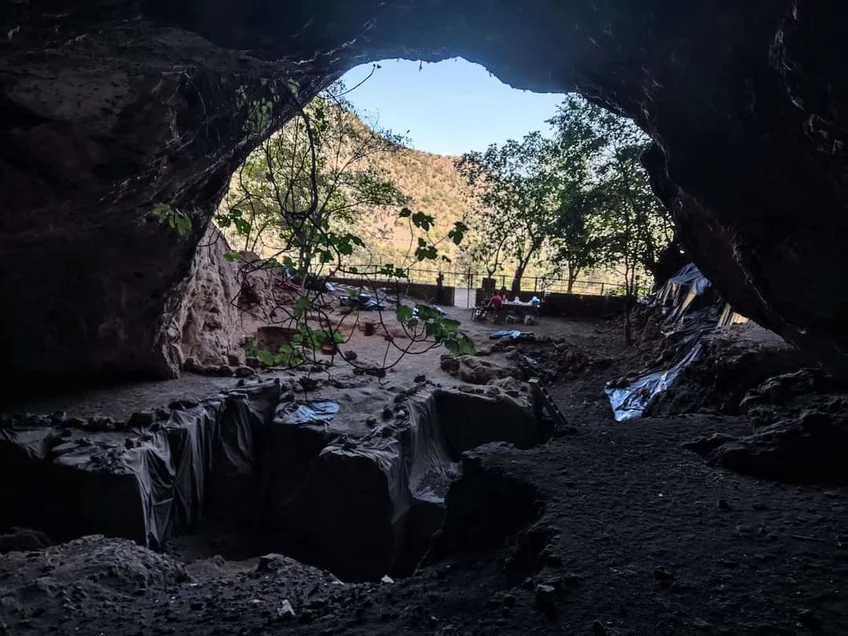 Inside view of the Taforalt Cave in Morocco.© Abdeljalil Bouzouggar