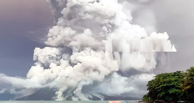 Indonesia volcano erupts, thousands evacuated over tsunami threat